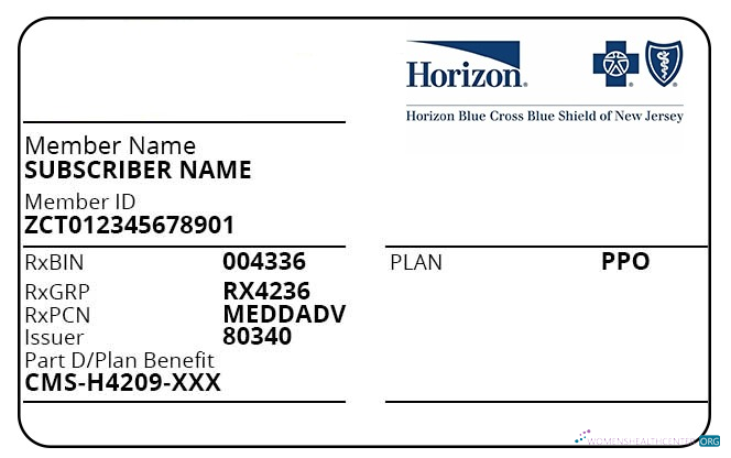 Download New Jersey health insurance card Photoshop template